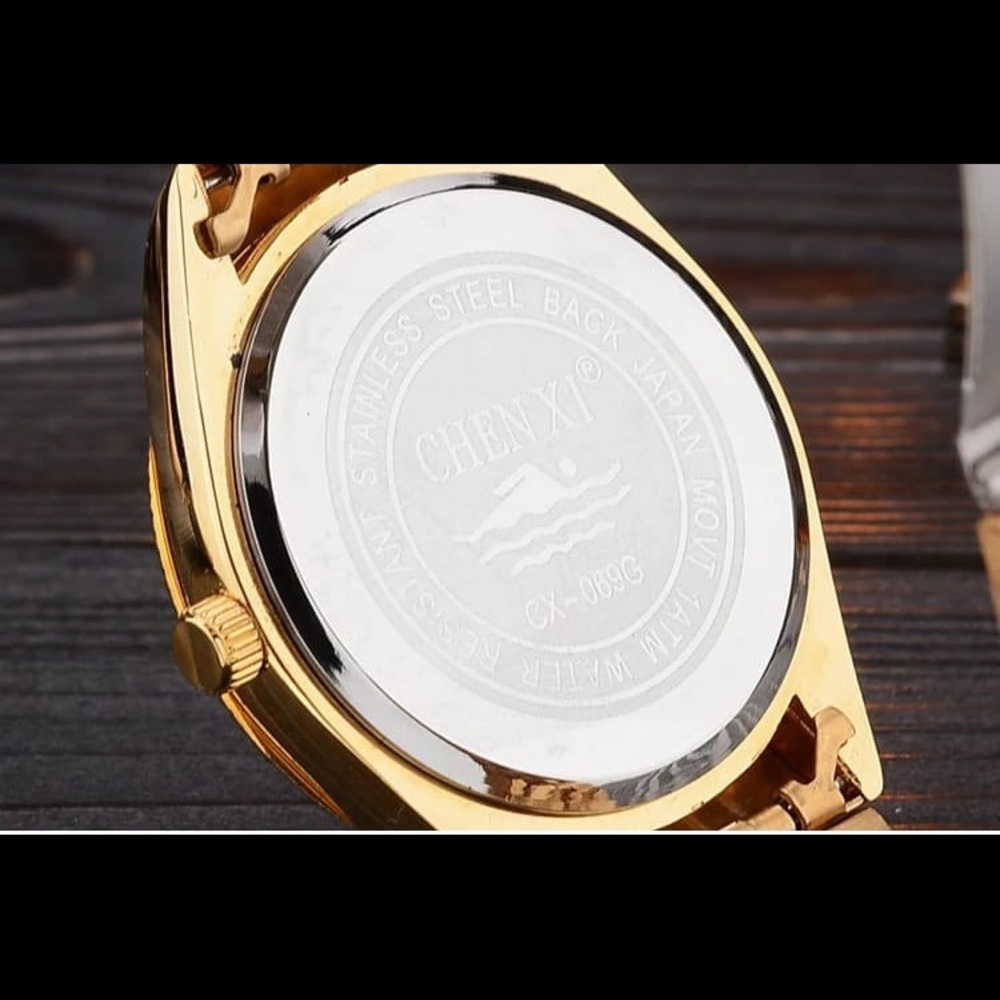 Mens Watches Top Brand Luxury CHENXI Golden Watch - Picture 6 of 7